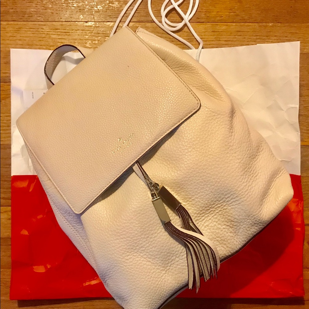 kate spade...wilder...grey street pebble backpack